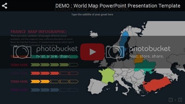 World Map PowerPoint Presentation Template - 5
