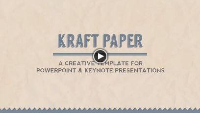 Kraft Paper Powerpoint Presentation Template - 1