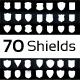 70 Emblem Shields  - GraphicRiver Item for Sale
